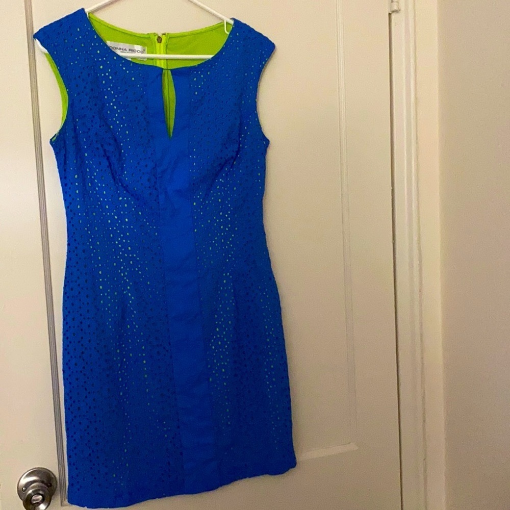 Donna Ricco blue dress size: 4